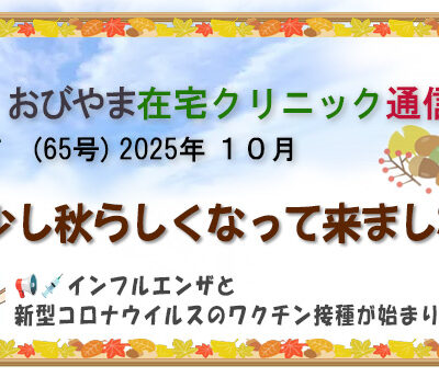 おびやま在宅クリニック通信　65号10月